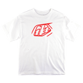 Youth Short Sleeve Tee Cropped Badge White