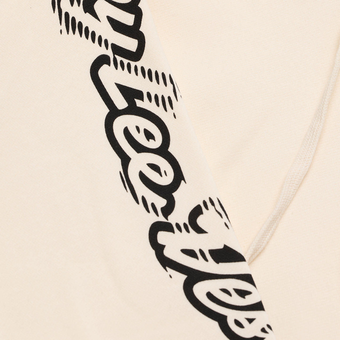 Womens Pullover Hoodie Peace Out Vintage White