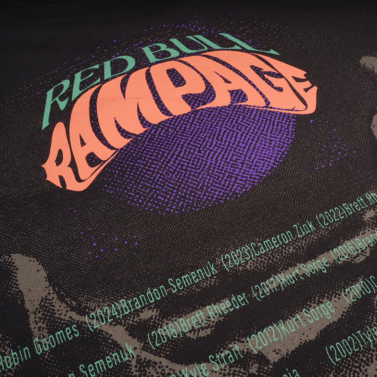 Short Sleeve Tee Troy Lee Designs X Red Bull Rampage Intergalactic Coal