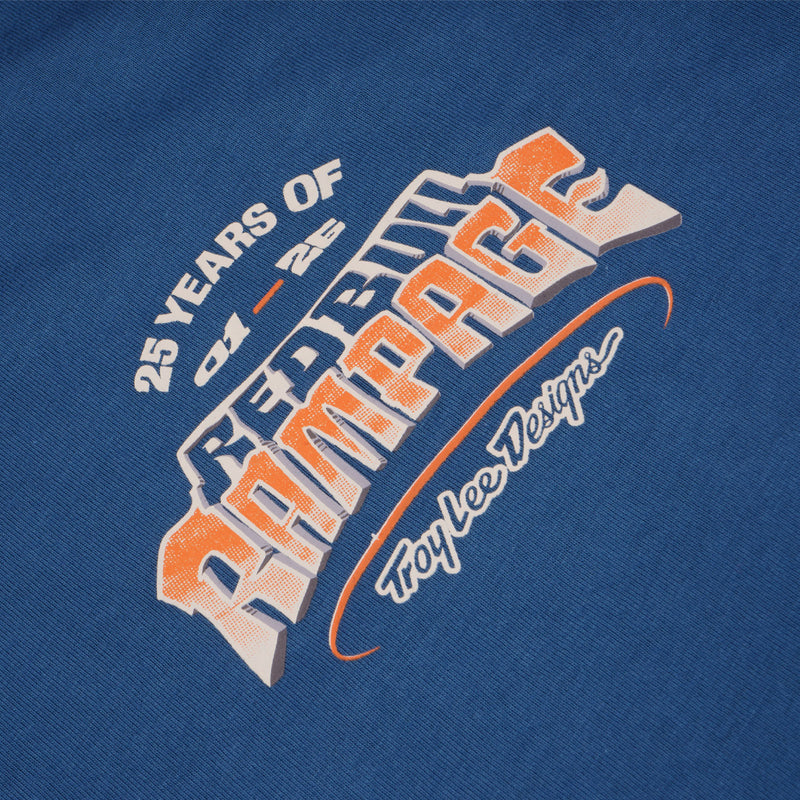 Kurzarm-T-Shirt Troy Lee Designs X Red Bull Rampage Canyon Gap Blue Smoke