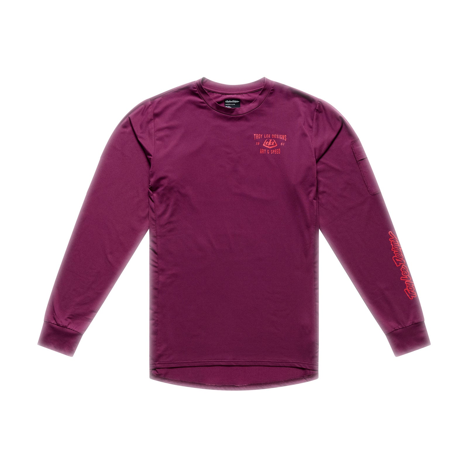 Ruckus Ride LS Tee Lockdown Sangria