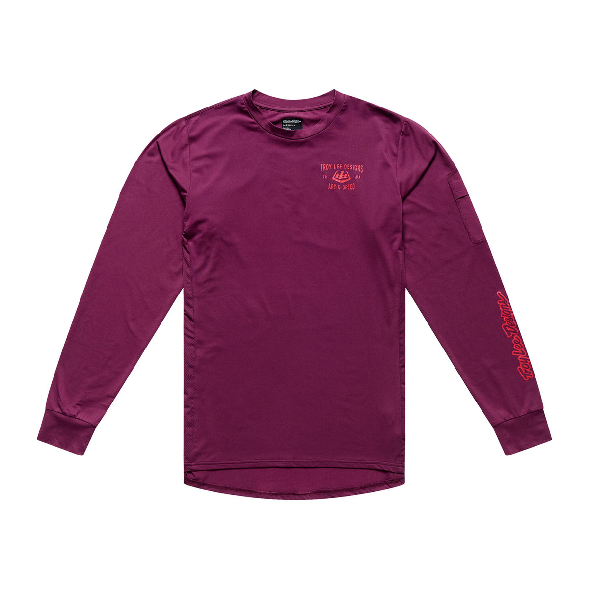 Ruckus Ride LS Tee Lockdown Sangria