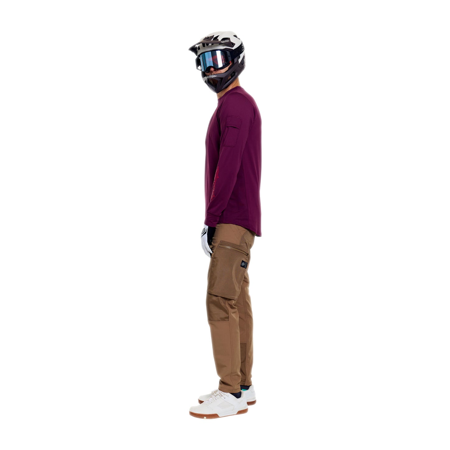 Ruckus Ride LS Tee Lockdown Sangria