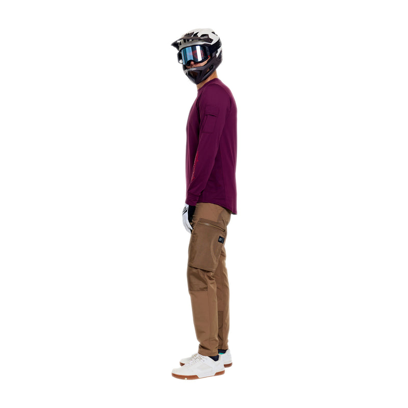 Ruckus Ride LS Tee Lockdown Sangria