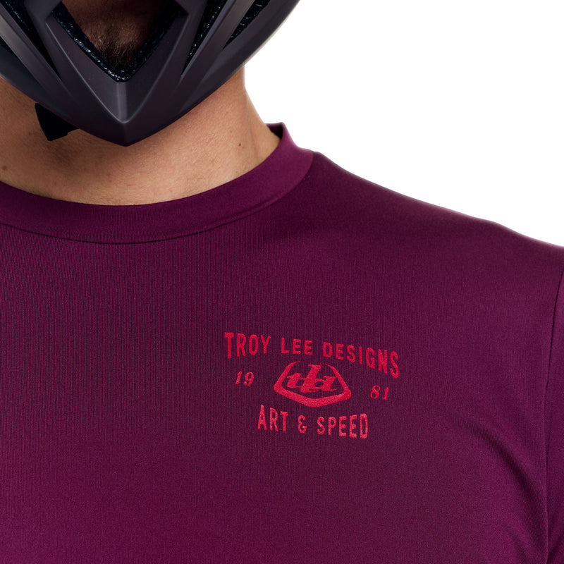 Ruckus Ride LS Tee Lockdown Sangria