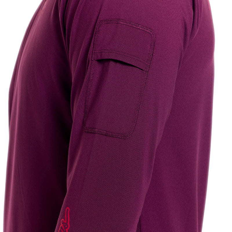 Ruckus Ride LS Tee Lockdown Sangria