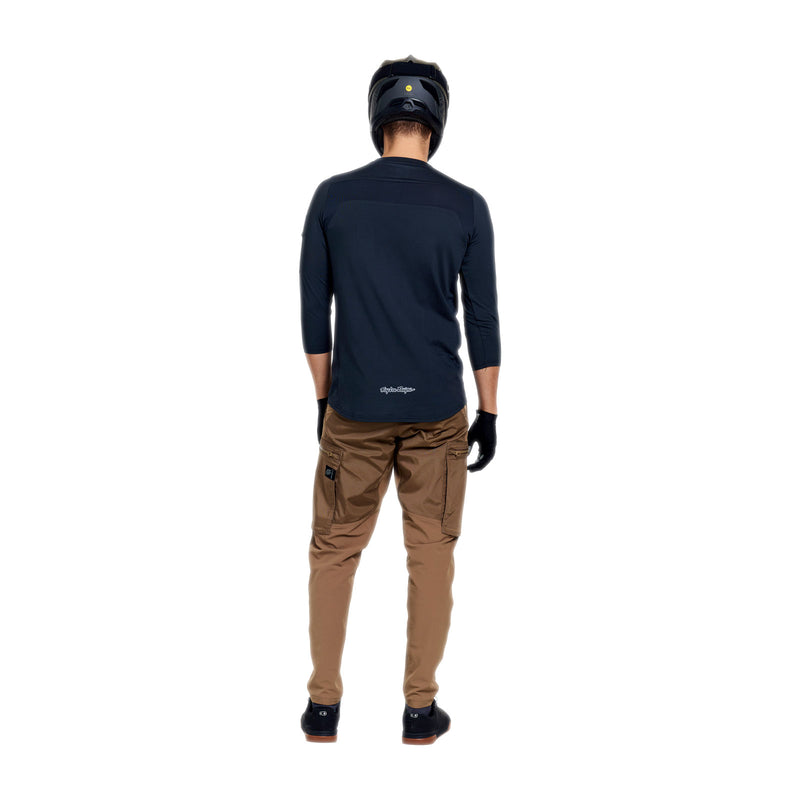 Ruckus Ride 3/4 Tee Mono Carbon