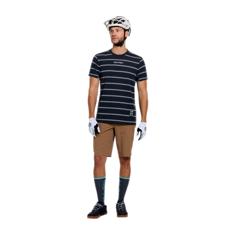 Skyline Ride SS Tee Checked Out Carbon