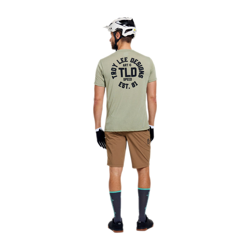 Skyline Ride SS Tee Stamps Sage