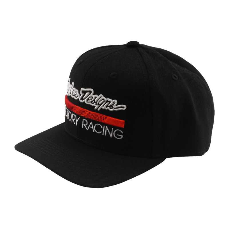 Curved Bill Snapback Troy Lee Designs Factory Racing Black / Red