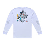 Long Sleeve Tee Carb Club White