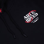 Pullover Hoodie Pink Slips Black