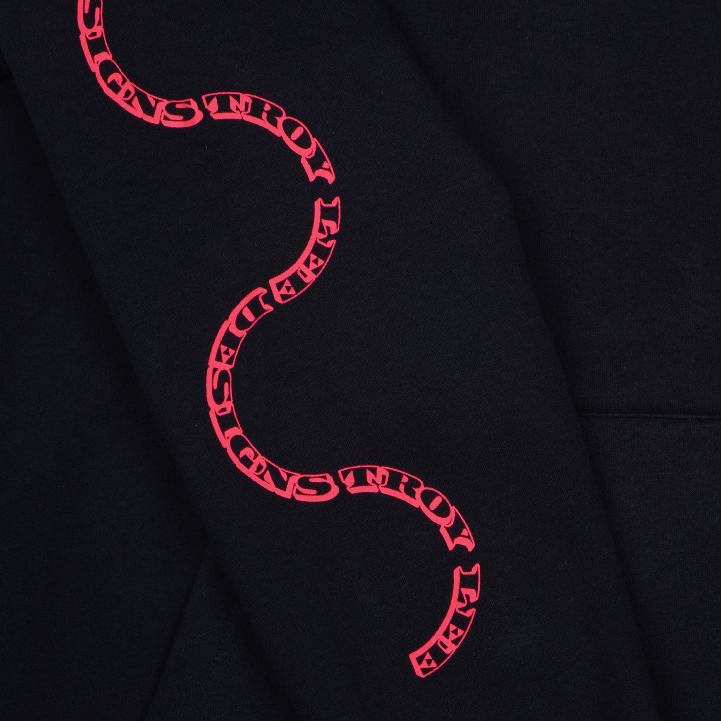 Pullover Hoodie Pink Slips Black
