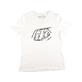 Wmns Short Sleeve Tee Cropped Badge Vintage White