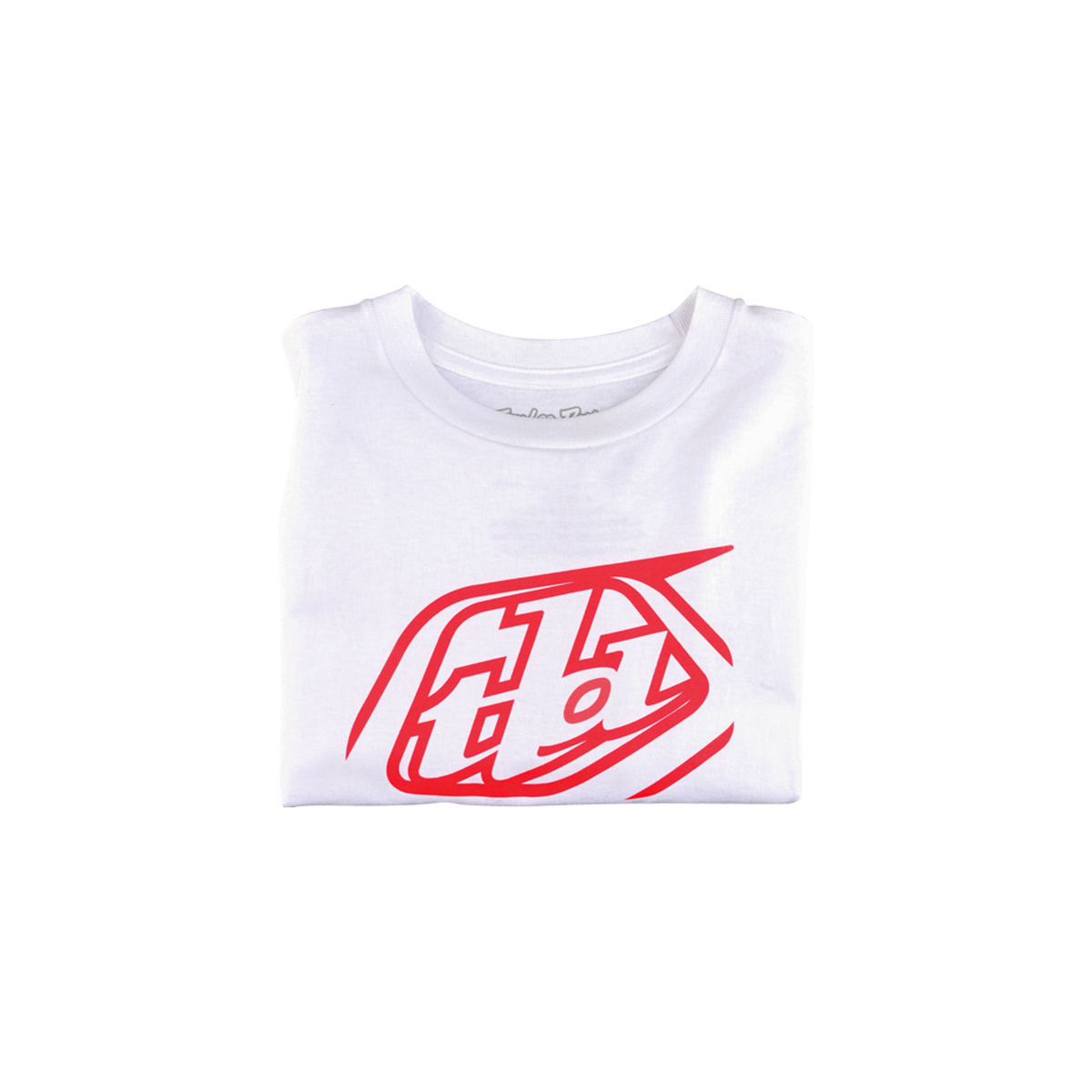 Youth Short Sleeve Tee Cropped Badge White