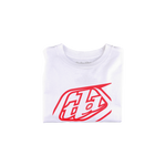Youth Short Sleeve Tee Cropped Badge White