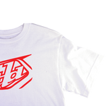 Youth Short Sleeve Tee Cropped Badge White