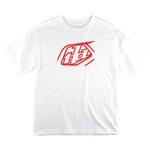 Youth Short Sleeve Tee Cropped Badge White