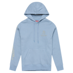 Womens Pullover Hoodie Peace Out Smoke Blue