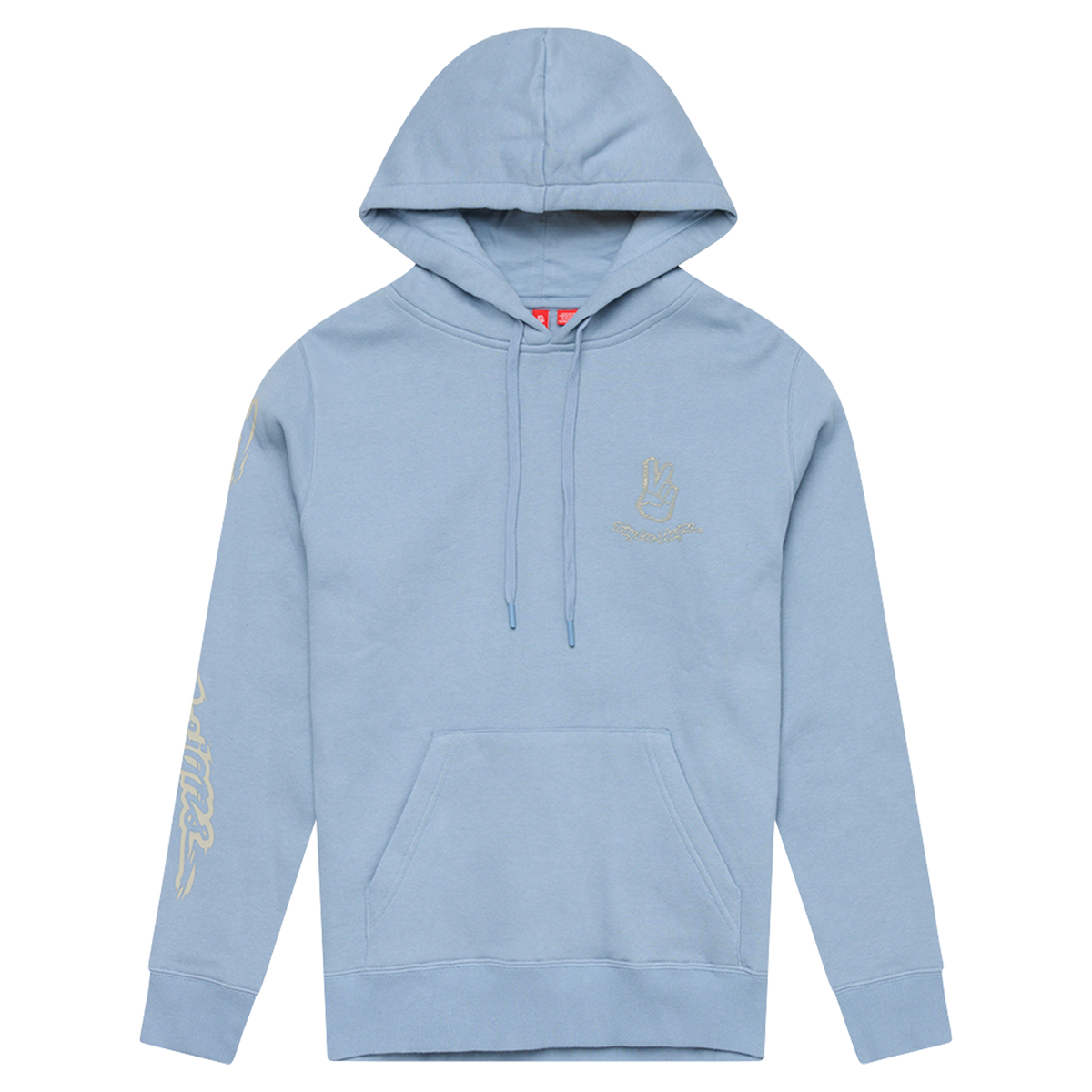 Womens Pullover Hoodie Peace Out Smoke Blue