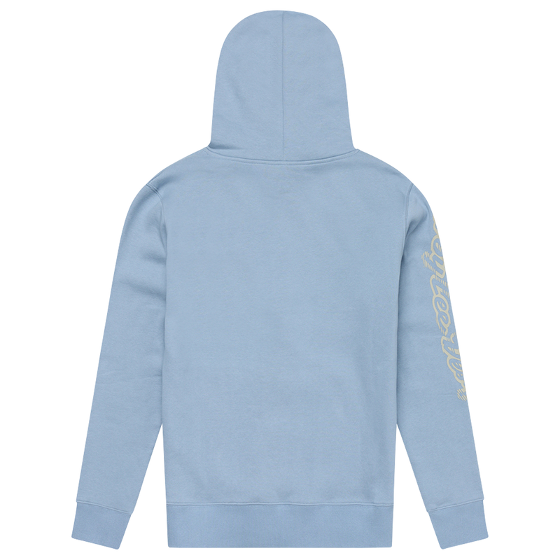 Womens Pullover Hoodie Peace Out Smoke Blue