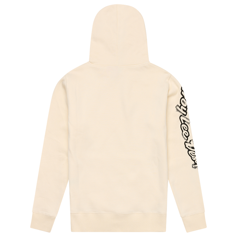 Womens Pullover Hoodie Peace Out Vintage White