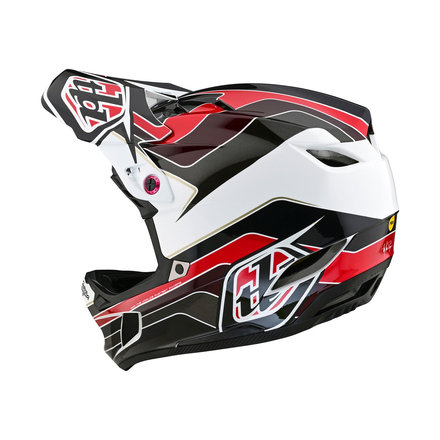 D4 Polyacrylite Helmet Block Charcoal / Red
