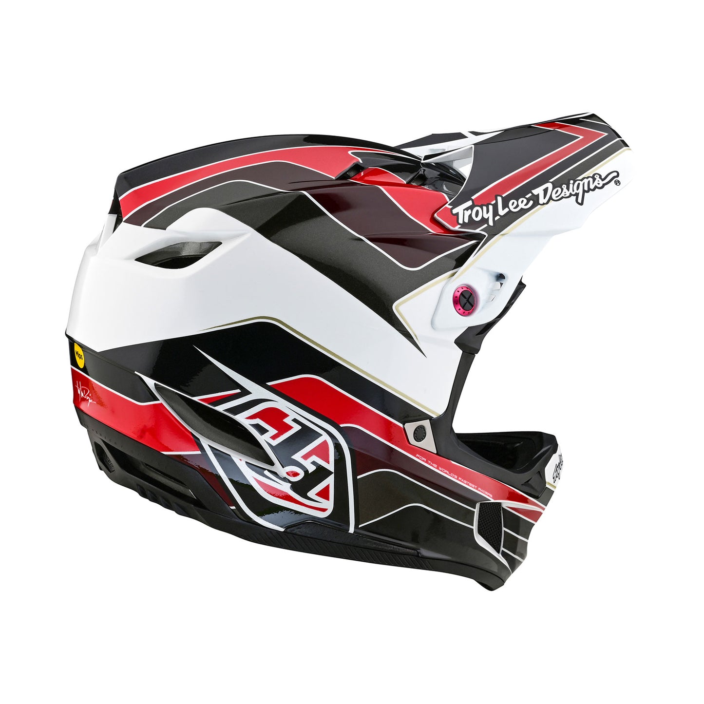 D4 Polyacrylite Helmet Block Charcoal / Red