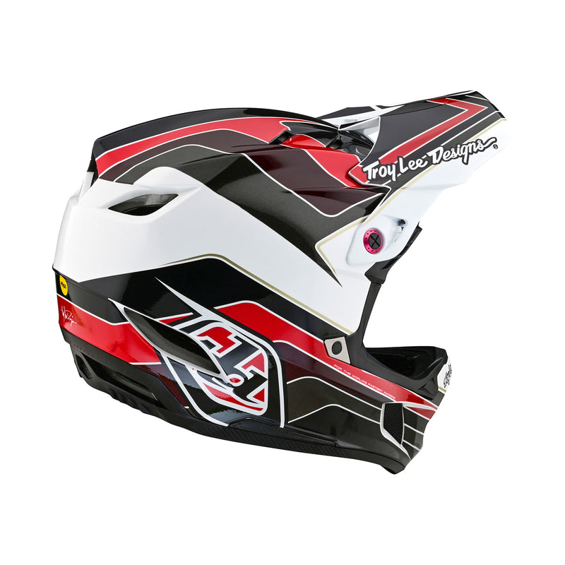 D4 Polyacrylite Helmet Block Charcoal / Red