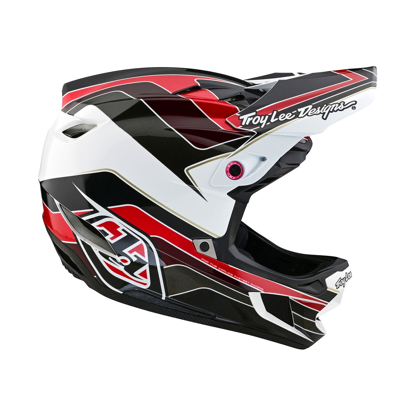 D4 Polyacrylite Helmet Block Charcoal / Red
