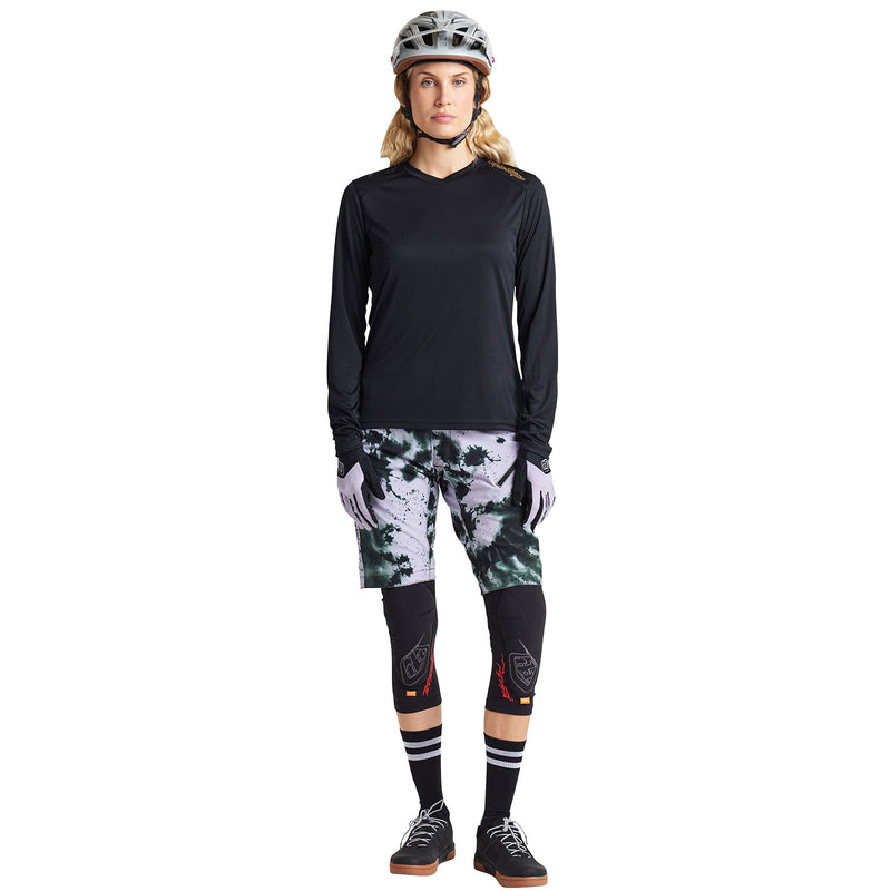 Womens Lilium LS Jersey Solid Black