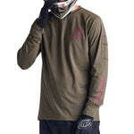 Ruckus Long Sleeve Ride Tee Fangs Olive