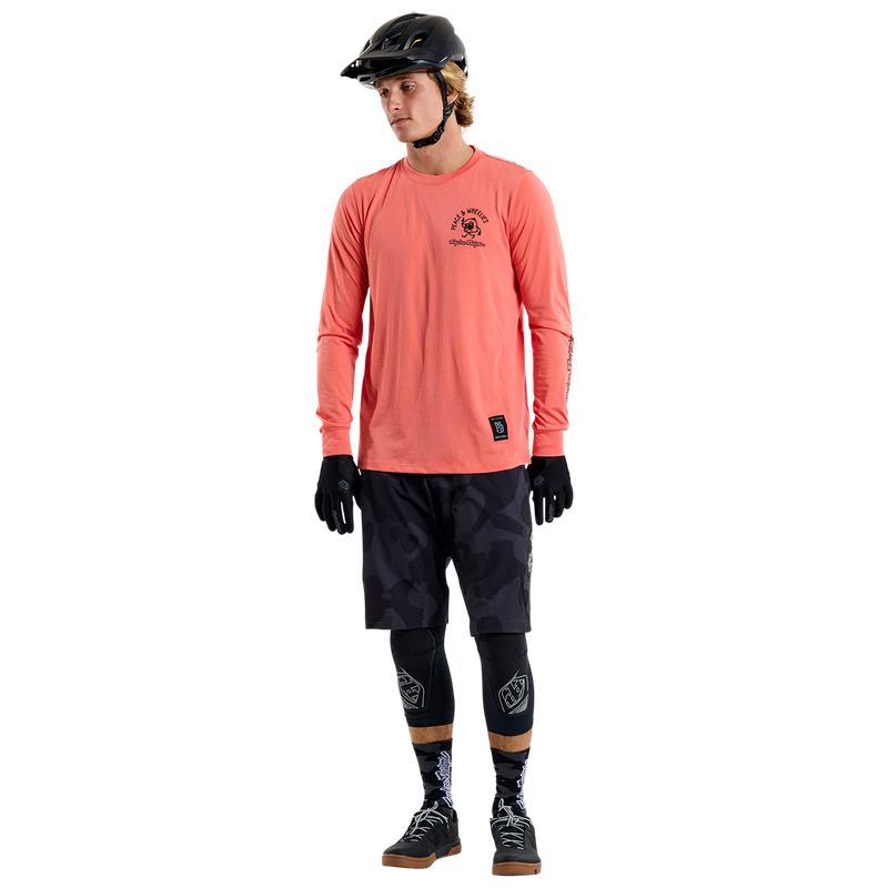 Skyline Long Sleeve Ride Tee P&W Melon