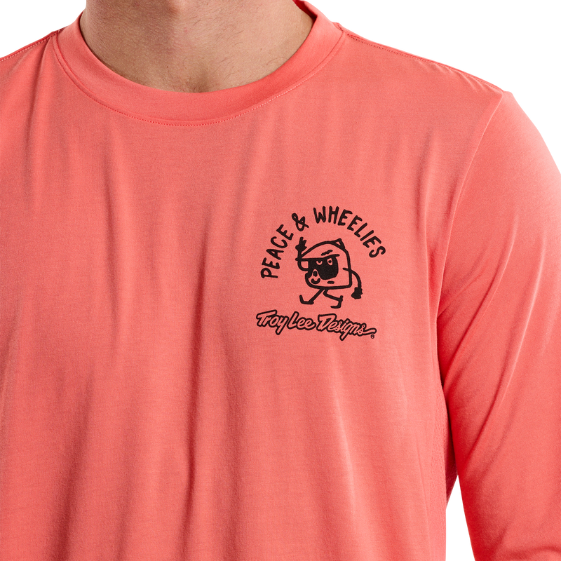 Skyline Long Sleeve Ride Tee P&W Melon