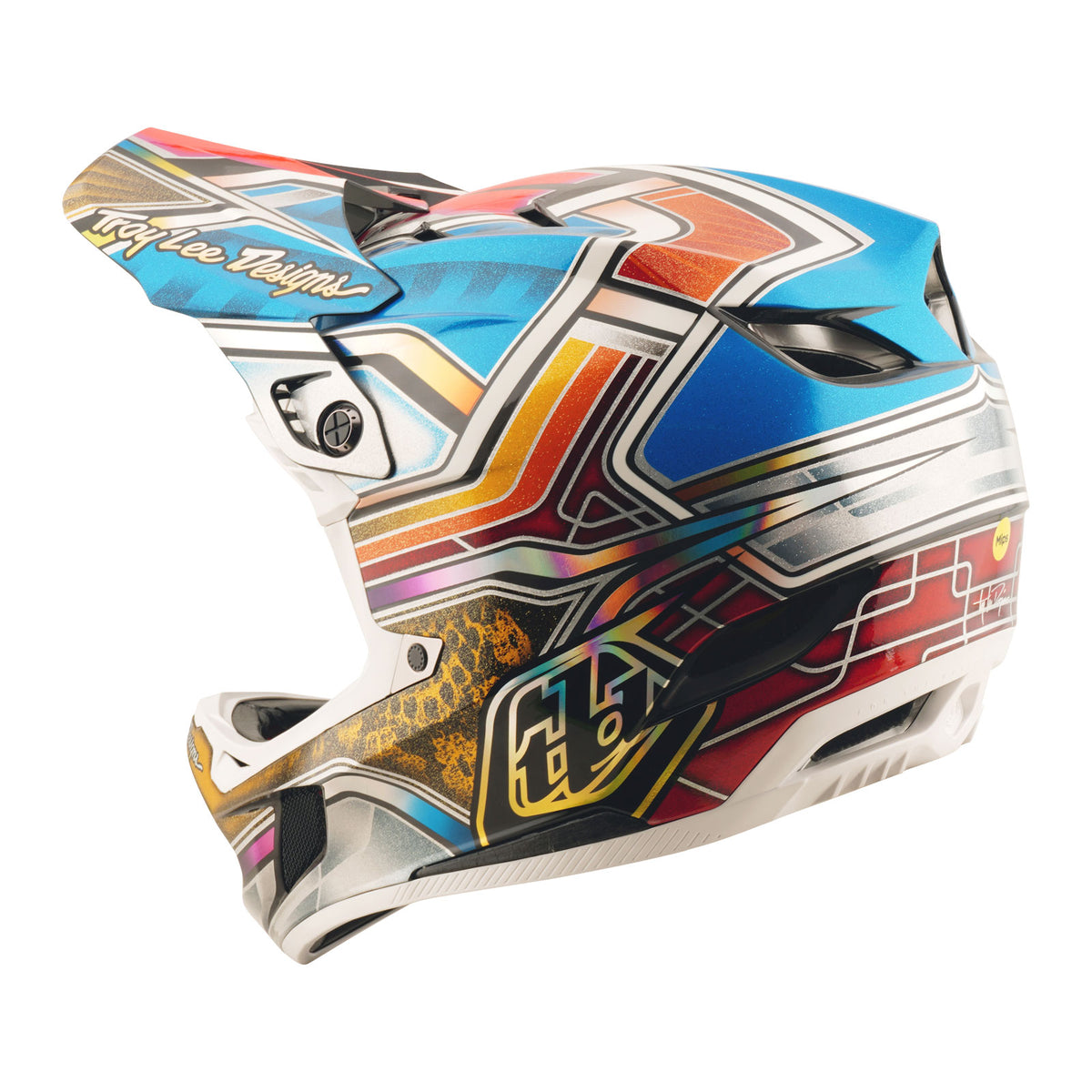 Casque D4 Carbon Lowrider Bleu