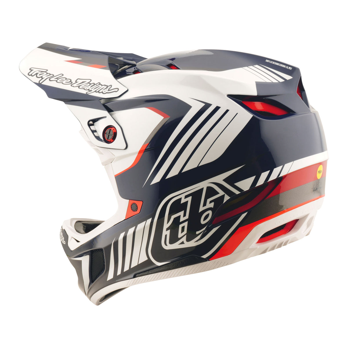 D4 Polyacrylite Helmet Qualifer Blue / White