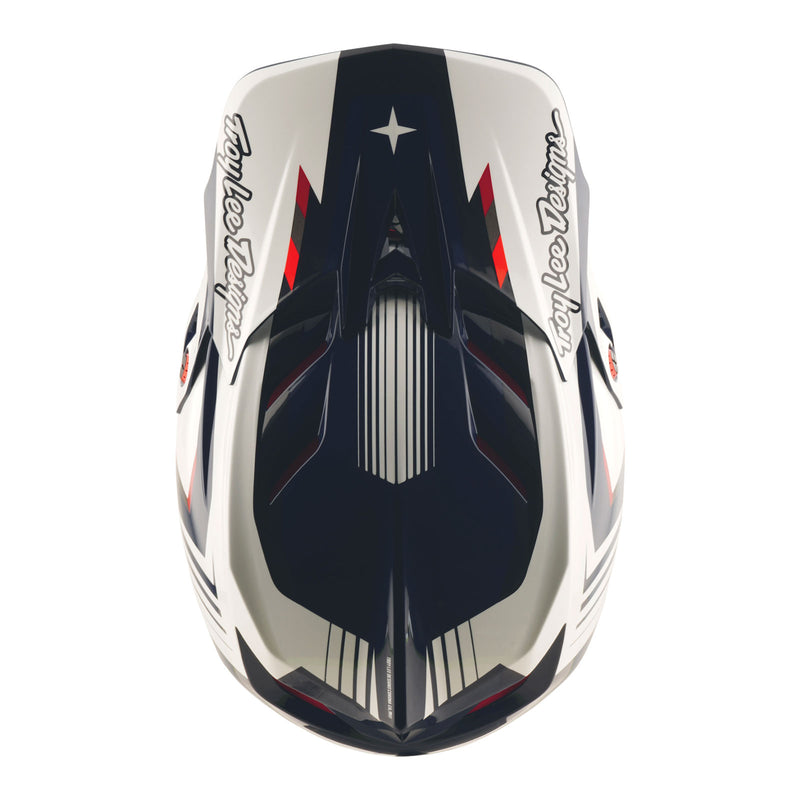 D4 Polyacrylite Helmet Qualifer Blue / White