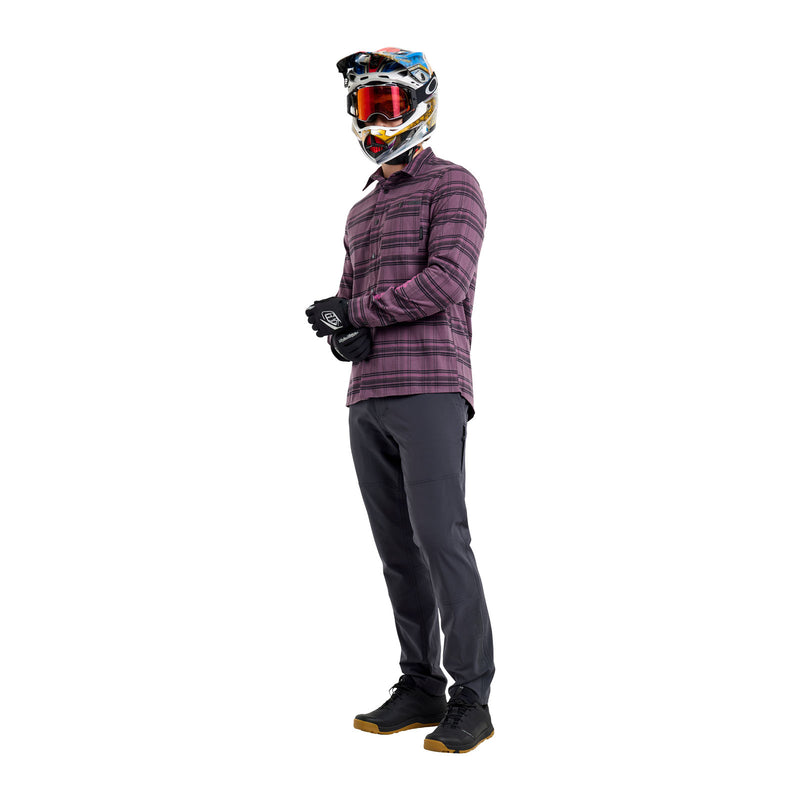 Grind Flannel Yd Plaid Deep Purp