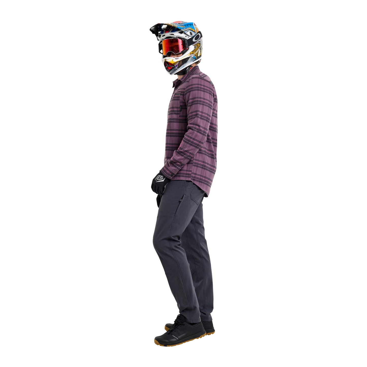 Grind Flannel Yd Plaid Deep Purp