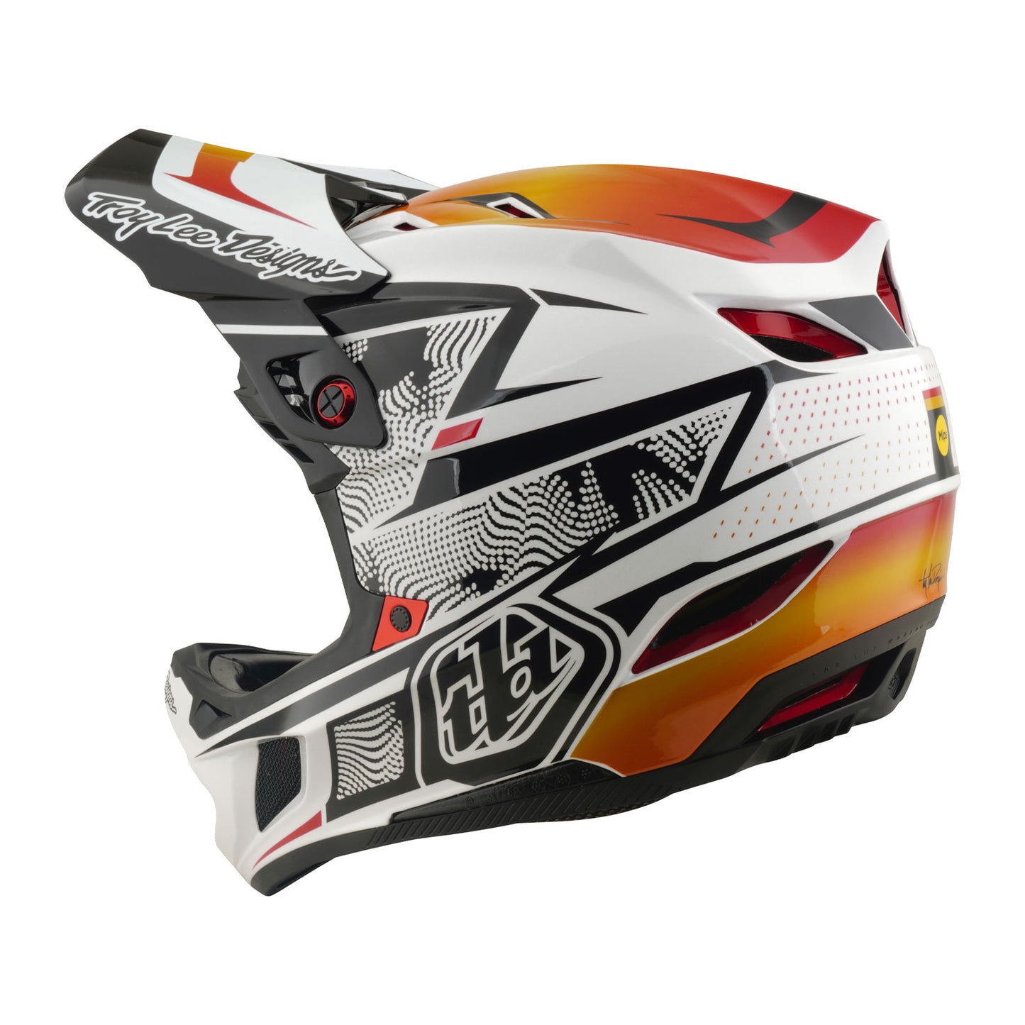 D4 Composite Helmet Lined up White