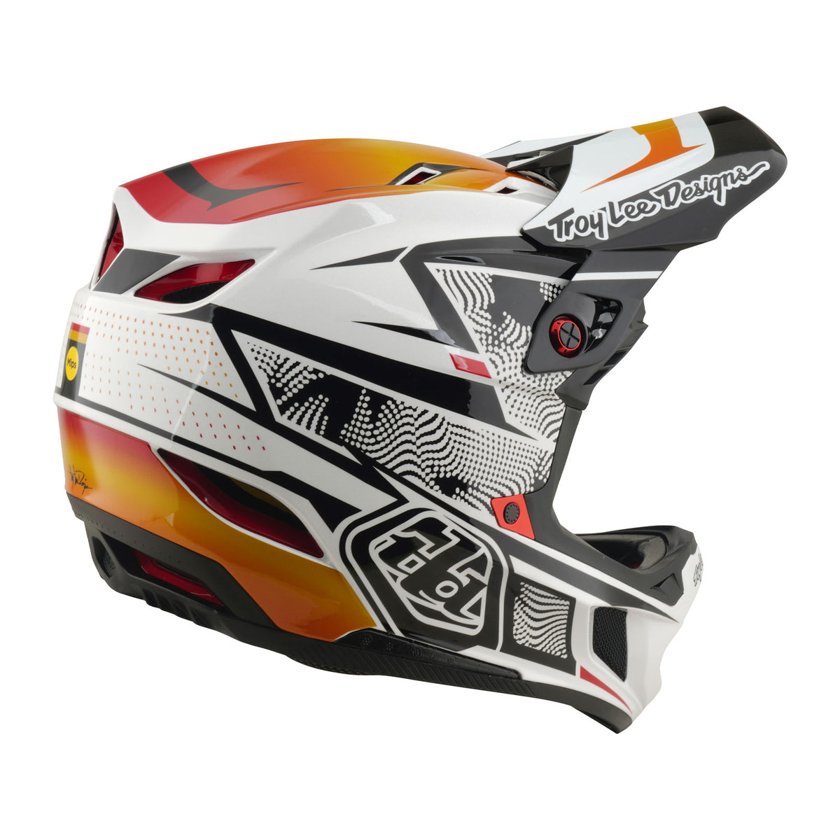 D4 Composite Helmet Lined up White