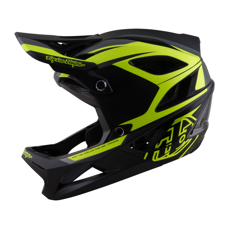 Stage 2 Helmet High Vz Charcoal / Flo Yellow
