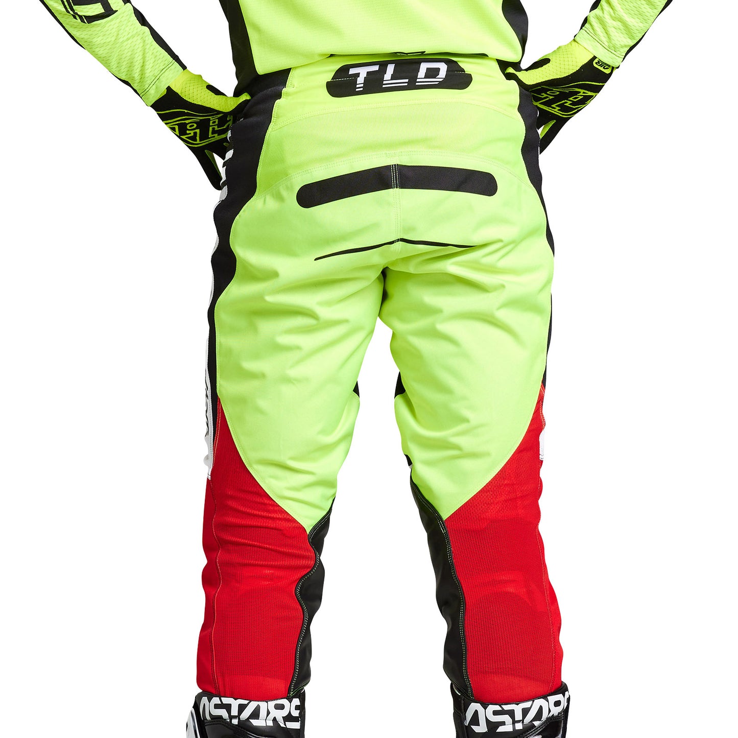 GP Pro Pant Blends White / Glo Red