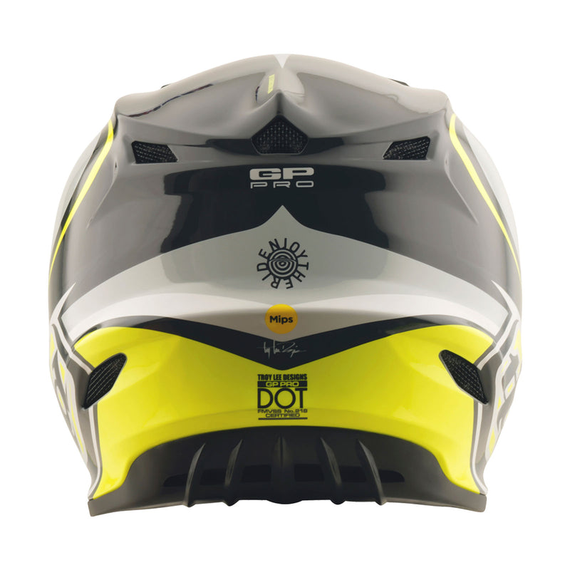 GP Pro Helmet Crossover Gray / Flo Yellow