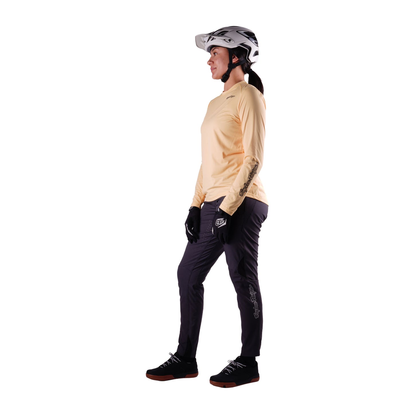 Womens Lilium Pro LS Jersey Mono Butter