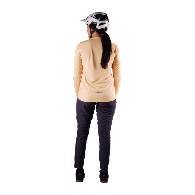 Womens Lilium Pro LS Jersey Mono Butter