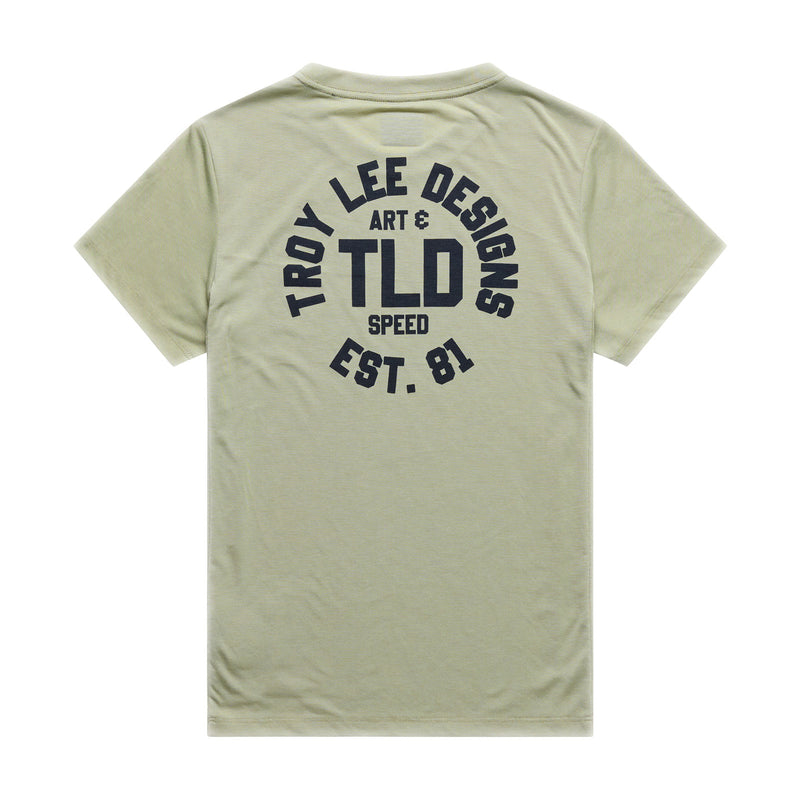 Womens Lilium Ride SS Tee Stamps Sage