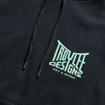 Womens Pullover Hoodie Handlebar Black
