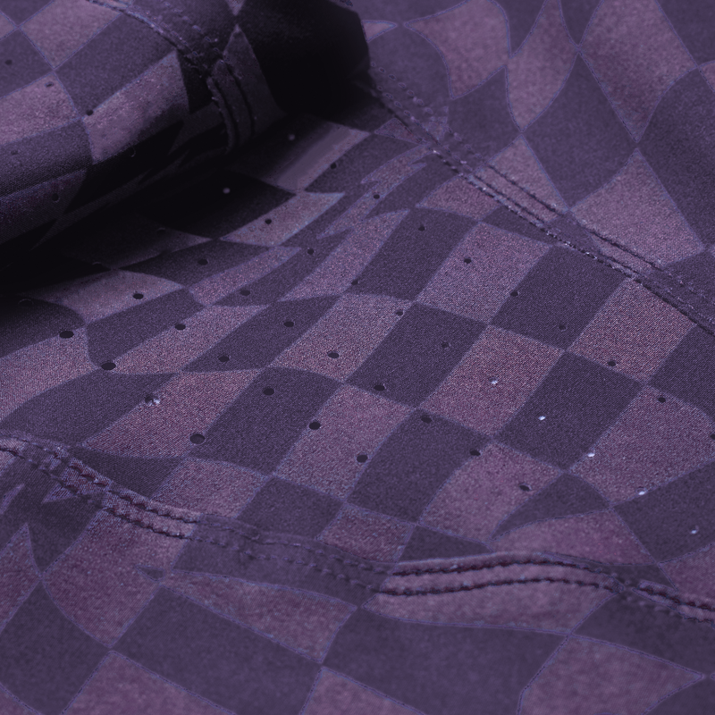 Womens Lilium Pant Twisted Checkers Purple