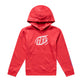 Youth Pullover Hoodie Badge Scarlet